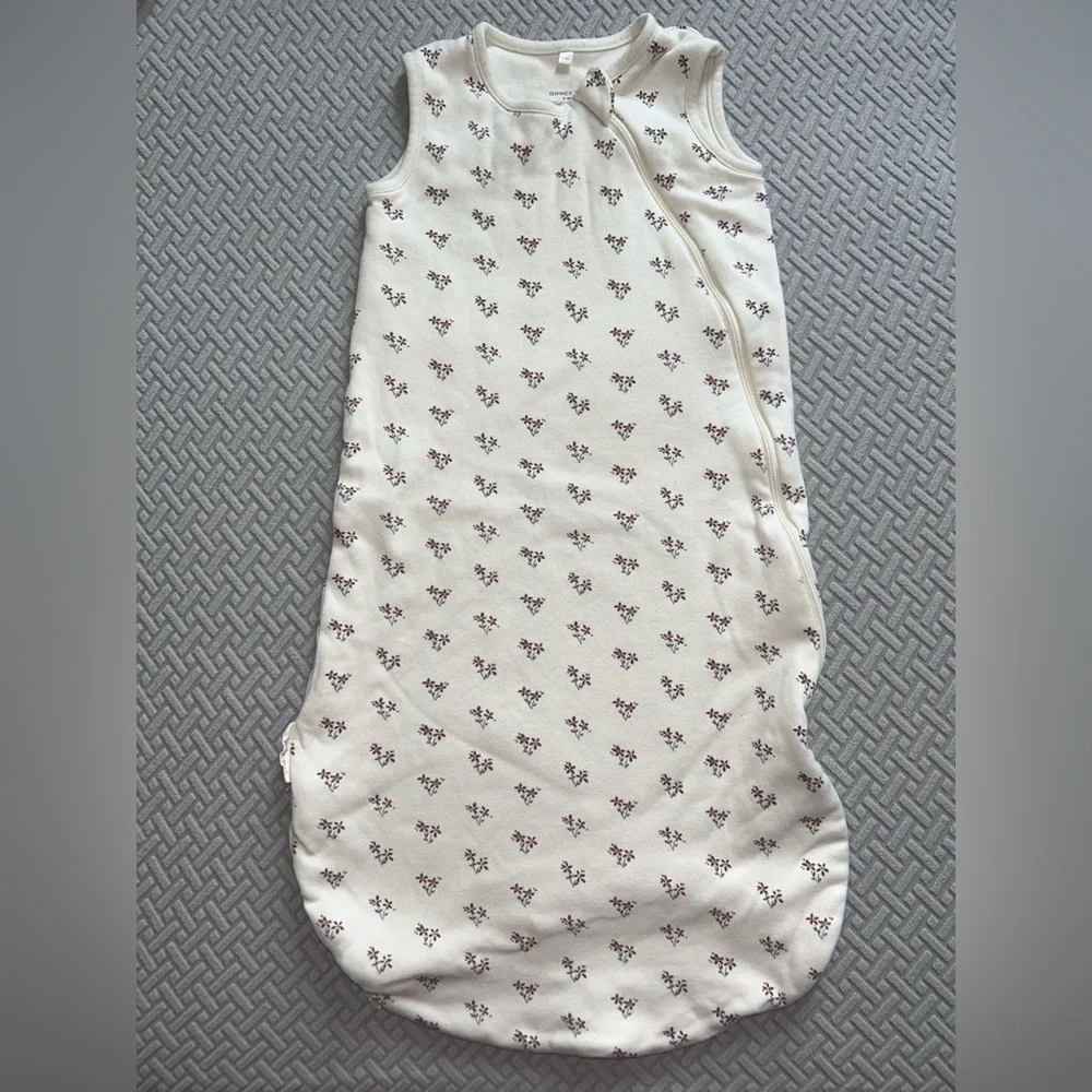 QUINCY MAE Summer Flower Jersey Sleep Bag- Size 0-6M